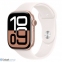 Смарт-годинник Apple Watch Series 10 GPS + Cellular 46mm Rose Gold Alu. Case w. Light Blush Sport Band - S/M (MWY63) 0
