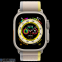 Apple Watch Ultra GPS + Cellular 49mm Titanium Case with Yellow/Beige Trail Loop - M/L (MQFU3) 0