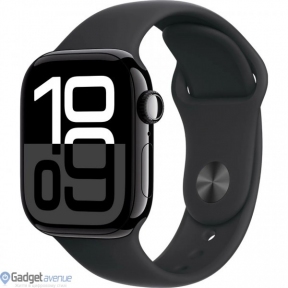Смарт-годинник Apple Watch Series 10 GPS + Cellular 42mm Jet Black Alu. Case w. Black Sport Band - M/L (MWX73)